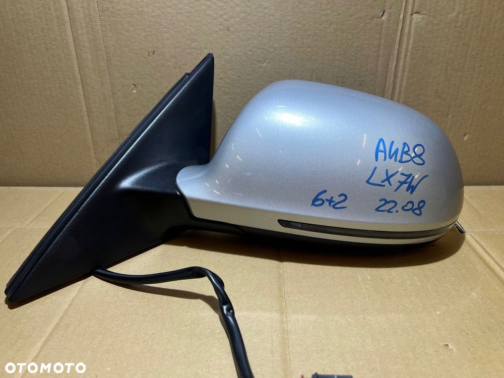 audi a4 b8 lift allroad lusterko zewnętrzne lewe 6 + 2 pin lx7w - 2