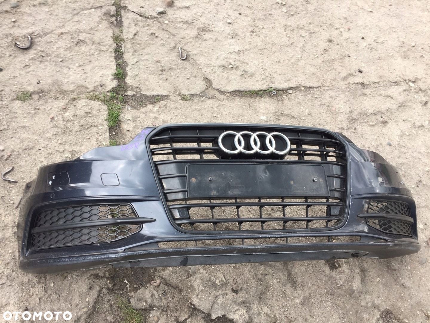 AUDI A6 C7 S-LINE LX5R ZDERZAK PRZEDNI PRZÓD GRILL - 1
