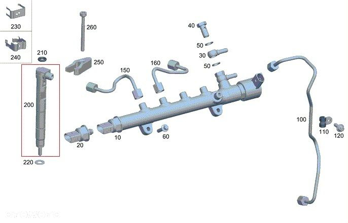 MERCEDES SPRINTER Wtryskiwacz common rail OM651 - 7