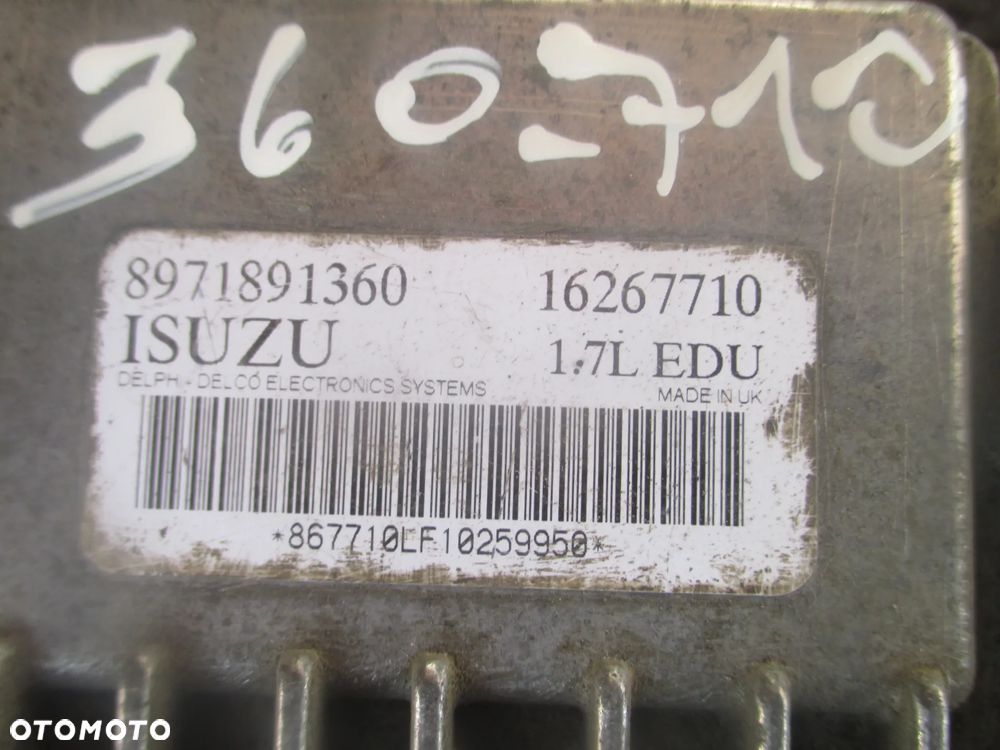 sterownik komputer Isuzu 8971891360 16267710 - 2