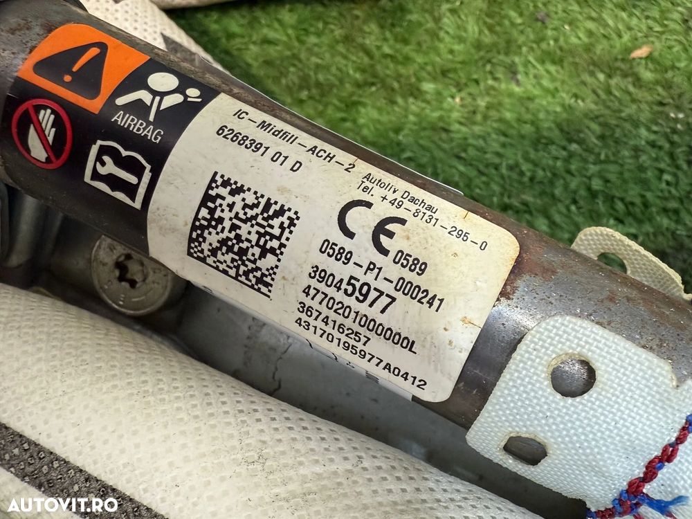 AIRBAG CORTINA STANGA OPEL CORSA E 1.4 BENZINA 2017 COD OEM 0589-P1-000241 39045977 2014-2019 - 6