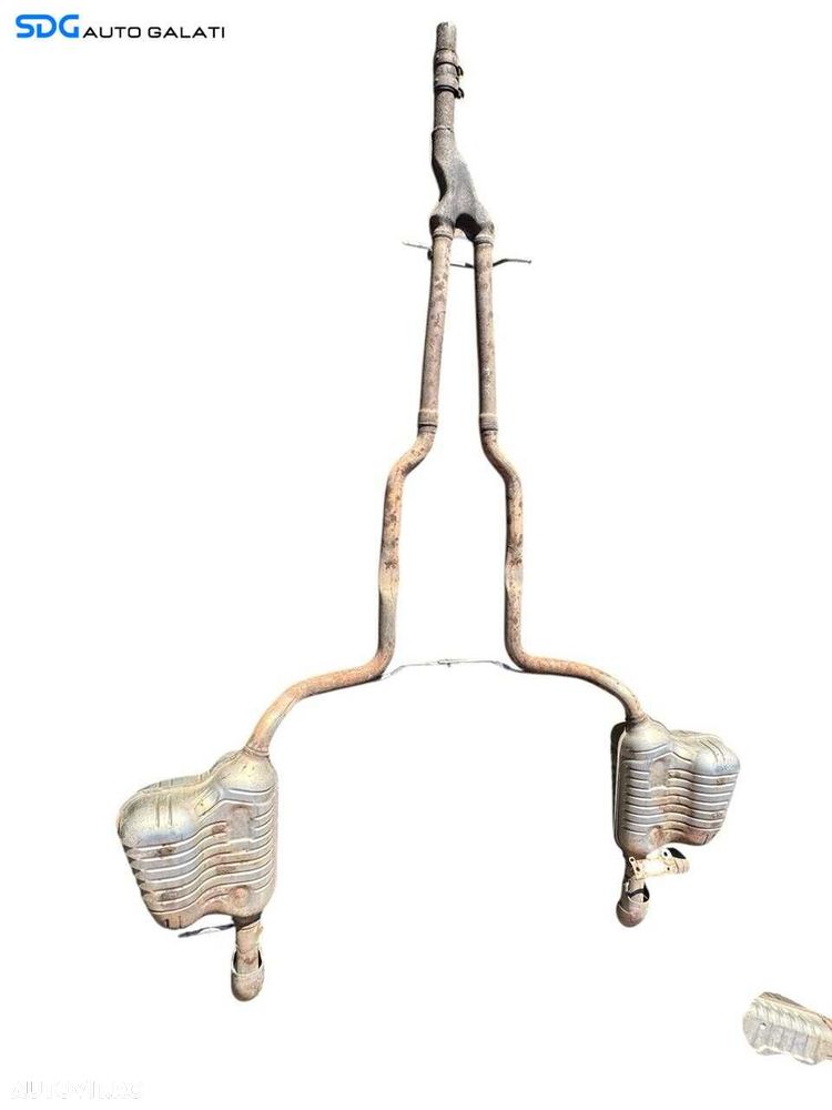Ansamblu Complet Evacuare Toba Tobe Teava Esapament FInala Audi A6 C6 4F 3.0 Diesel 2004 - 2011 Cod 4F0253611AA 4F0253612AA [LC2175] - 1