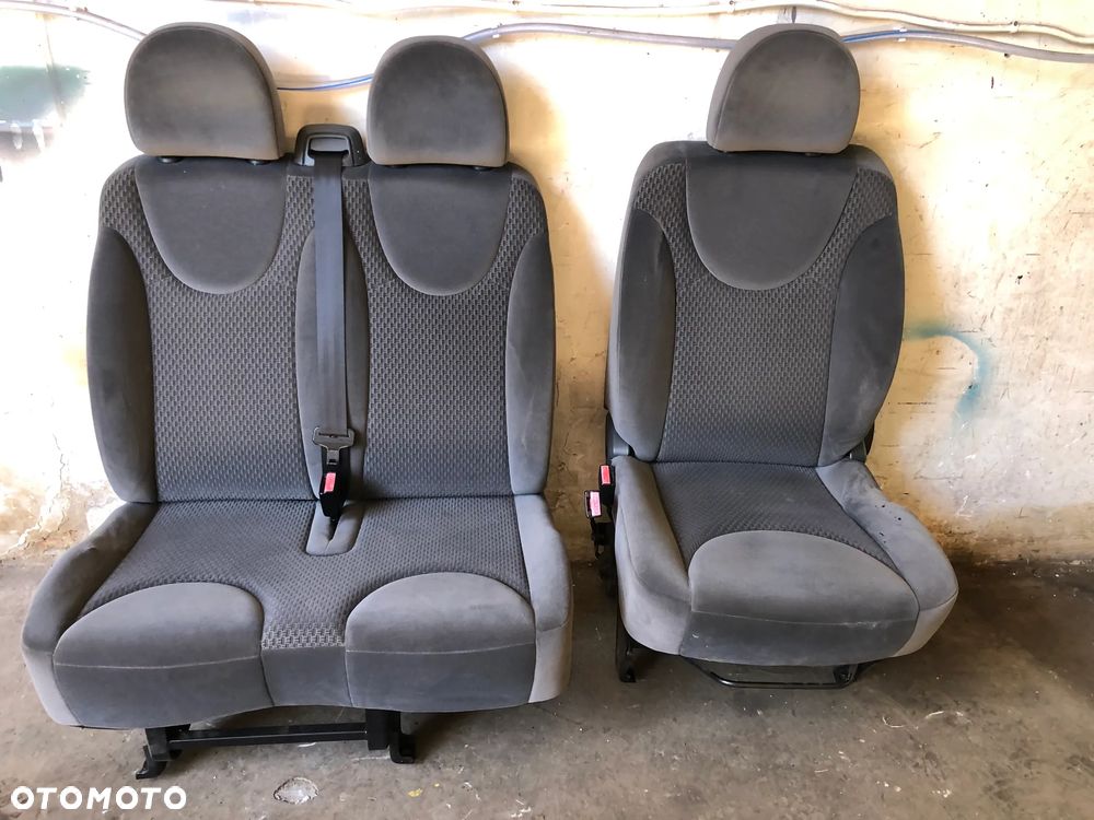 JUM-2 - Kanapa Siedzenia Pierwszy Rząd Fotel Kierowcy 3 Osoby Citroen Jumpy Fiat Scudo Peugeot Expert - Wysyłka - 1