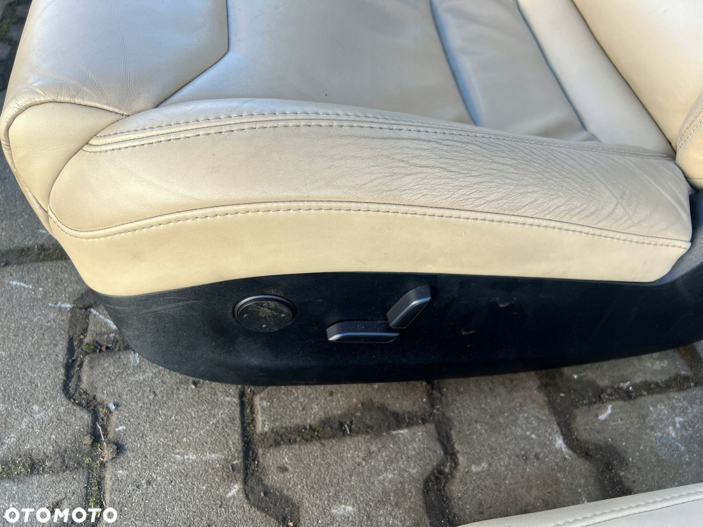 TESLA S LIFT 16-21 FOTEL LEWY KIEROWCY KREMOWA SKÓRA EUROPA - 5