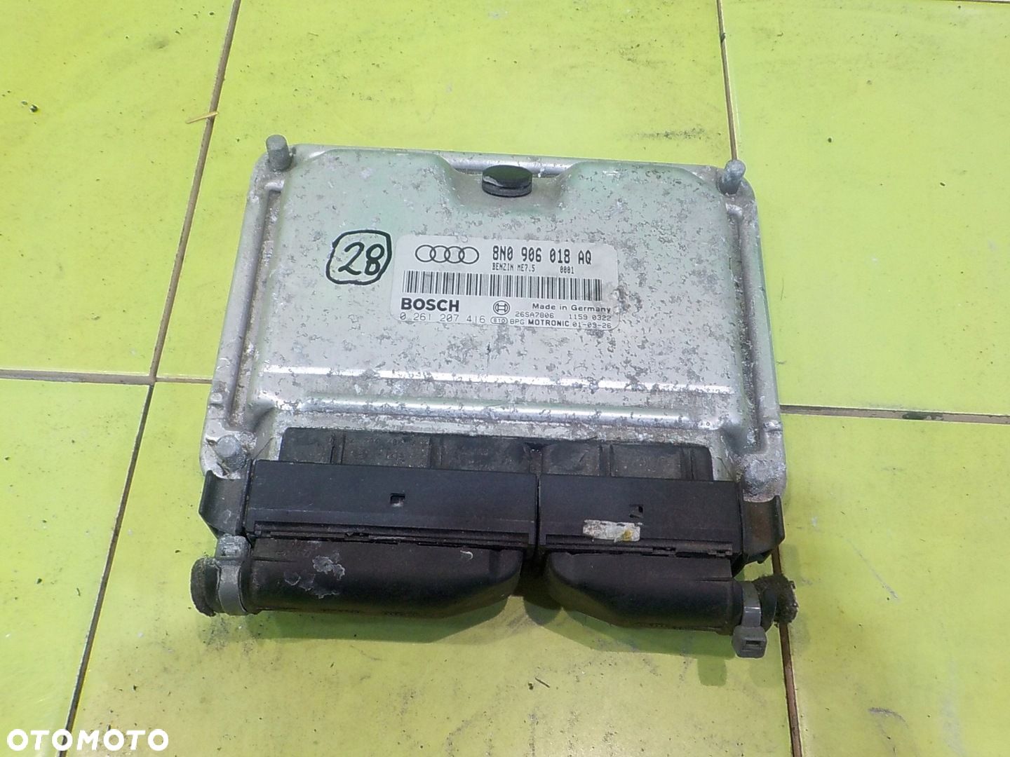 AUDI TT 8N 1.8 T 01r sterownik modul silnika 8N0906018AQ 0261207416 - 1
