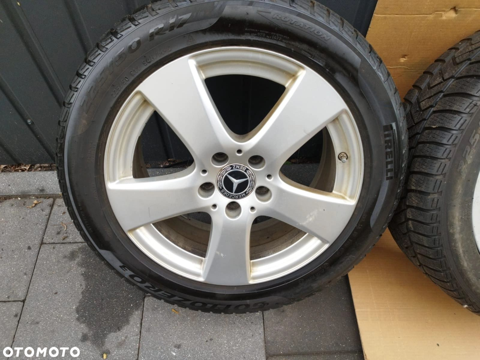 KOŁA ZIMOWE OPONY ZIMA 17 PIRELLI 225/50 R17 MERCEDES W205 C-KLASA - 7