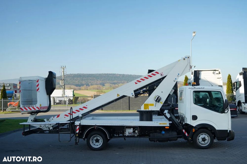 Nissan CABSTAR / ELEVATOR DE 20 DE METRI / GSR E200TE4 / DUBLU / CAPACITATE DE RIDICARE - 200 kg / 4 STABILIZATOARE / - 15