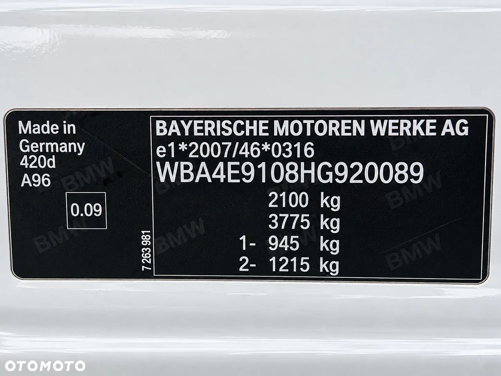 BMW Seria 4 420d Sport-Aut Sport Line - 9