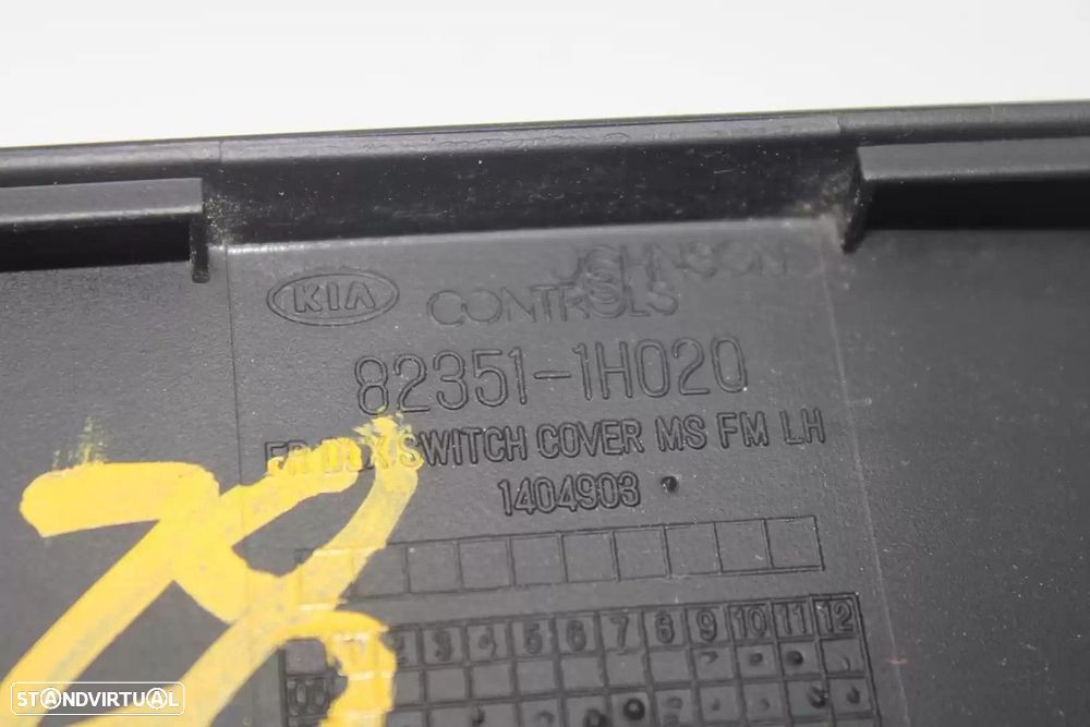 COMANDO ELEVADOR DE VIDRO FRONTAL ESQUERDO KIA CEED SW 2009 -823511H020 - 1