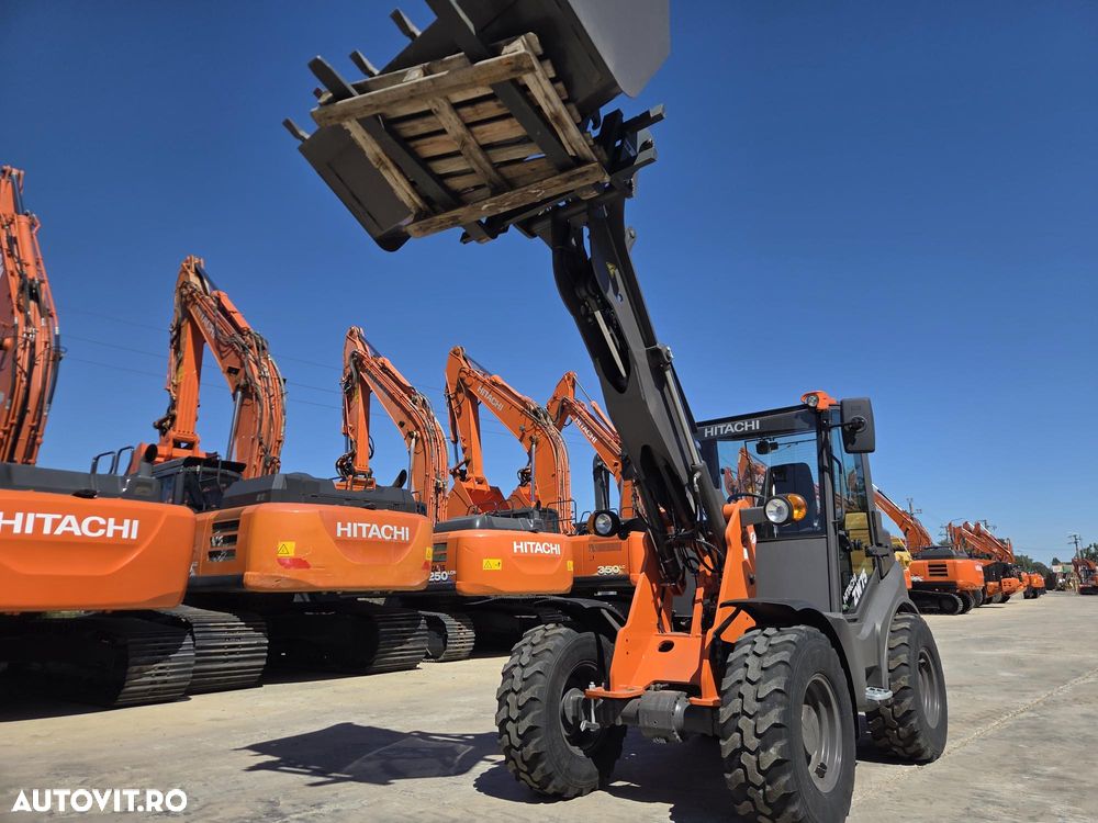 Hitachi ZW75-6, 2023, 151h, EX DEMO, 6 tone, ridica 2,4tone la 3,2m, Cupla rapida, CUPA 1mc, FURCI, articulat, transmisie 4x4, Deutz 75CP, 2 locuri, produs in Germania, posibilitate leasing 4 ani-PROMOTIE 51.900 EUR+Tva - 11