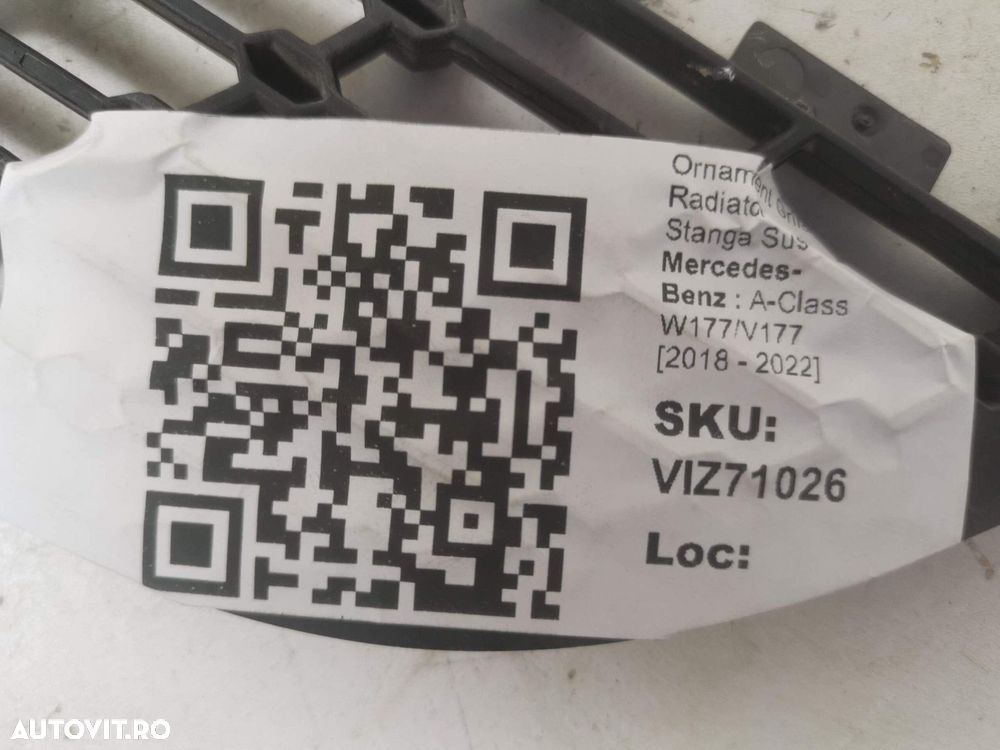 Ornament Grila Radiator Stanga Sus Mercedes-Benz  A-Class W177/V177 20 - 4