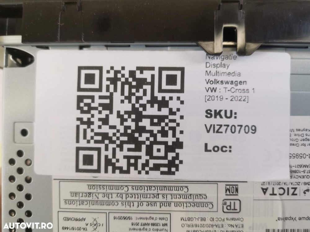 Navigatie Display Multimedia Volkswagen VW  T-Cross 1 2019 2020 2021 2 - 8
