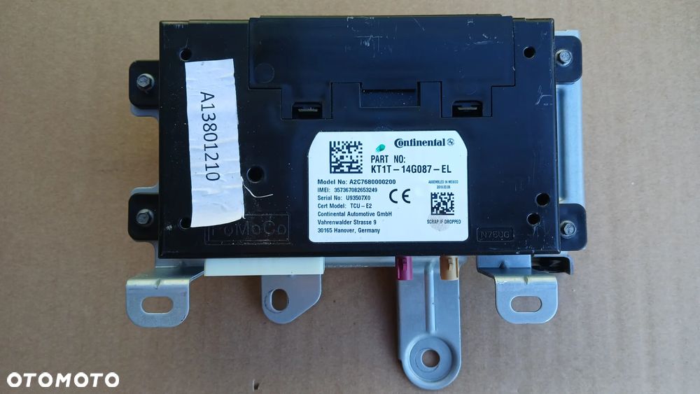 Ford Puma Fiesta MK8 modul interfejs Bluetoth KT1T-14G087