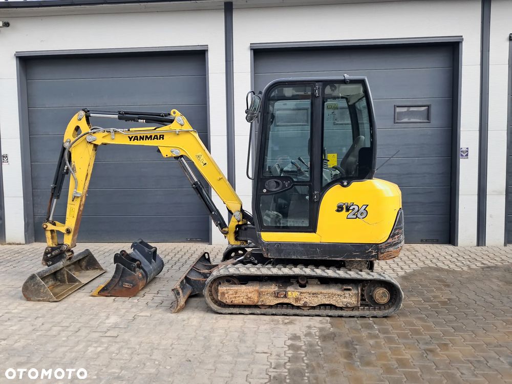Yanmar SV 26 WAGA 2785kg 2.8t 950mth * 2019 rok * 2 nowe łyżki *skarpówka * lusterka *oświetlenie * długie ramie * szybkozłącze * silnik Yanmar 24KM minikoparka kubota KX30-4 u27 cat 302.7 jcb 8030 jazda szybka/wolna sprawna bez dpf 2,5 t 3 t - 7