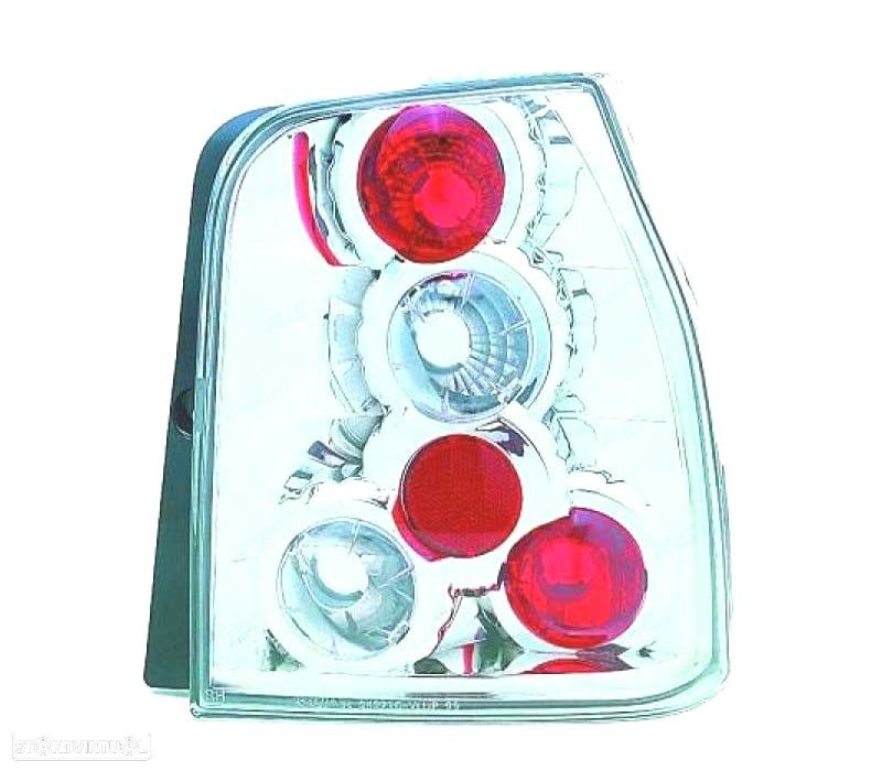 FAROLINS TRASEIROS VOLKSWAGEN VW LUPO SEAT AROSA 97-00 CROMADO - 2