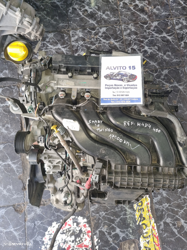 motor Smart - RN Twingo 1.0  - 17 mil Km -  ref: H4D4 400