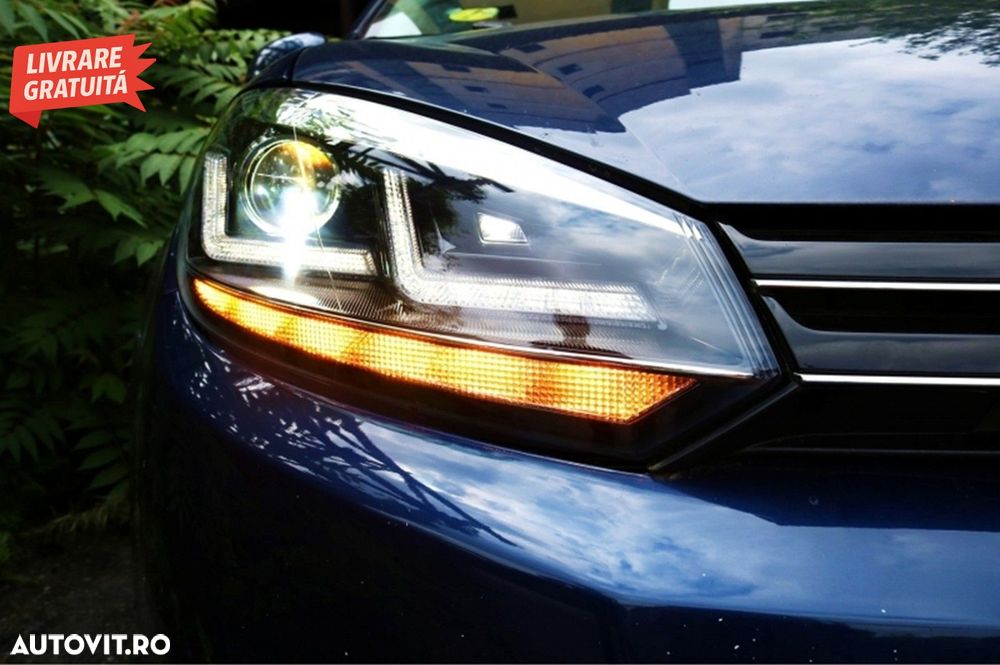 Faruri Osram LED Crom LEDriving Semnal Dinamic si Grila Centrala VW Golf 6 VI (200- livrare gratuita - 13