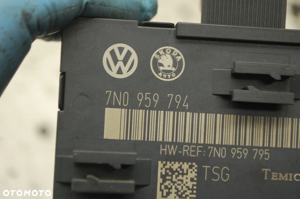 MODUŁ STEROWNIK DRZWI PRAWY TYŁ TYLNY 7N0959794 SKODA SUPERB II VW - 3