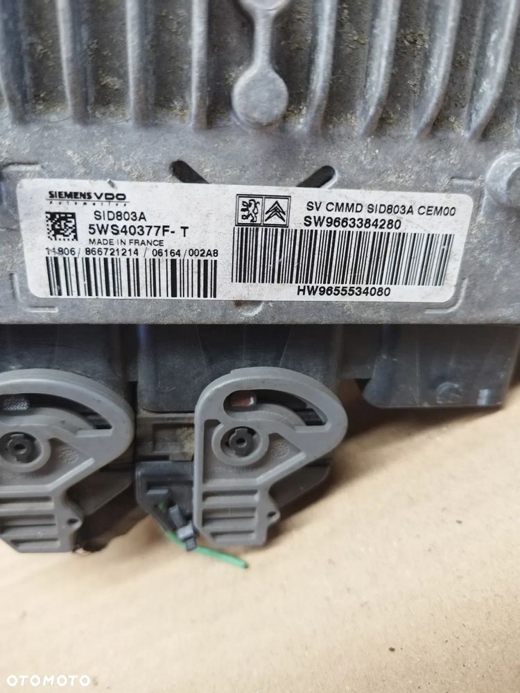 KOMPUTER STEROWNIK MODUŁ SILNIKA CITROEN PEUGEOT 2.0 HDI 9655534080 - 2