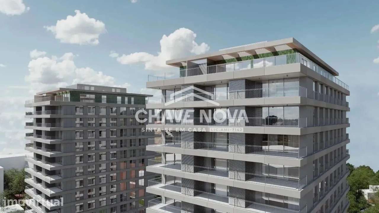 T2 com Vista Mar, Terraço de 27m² e Exposição Solar Sul – Canidelo - Grande imagem: 2/22