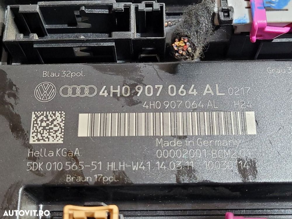 Modul Volkswagen Touareg 7P 2010 - 2014 (1109) CALCULATOR CONFORT 4H0907064AL - 4