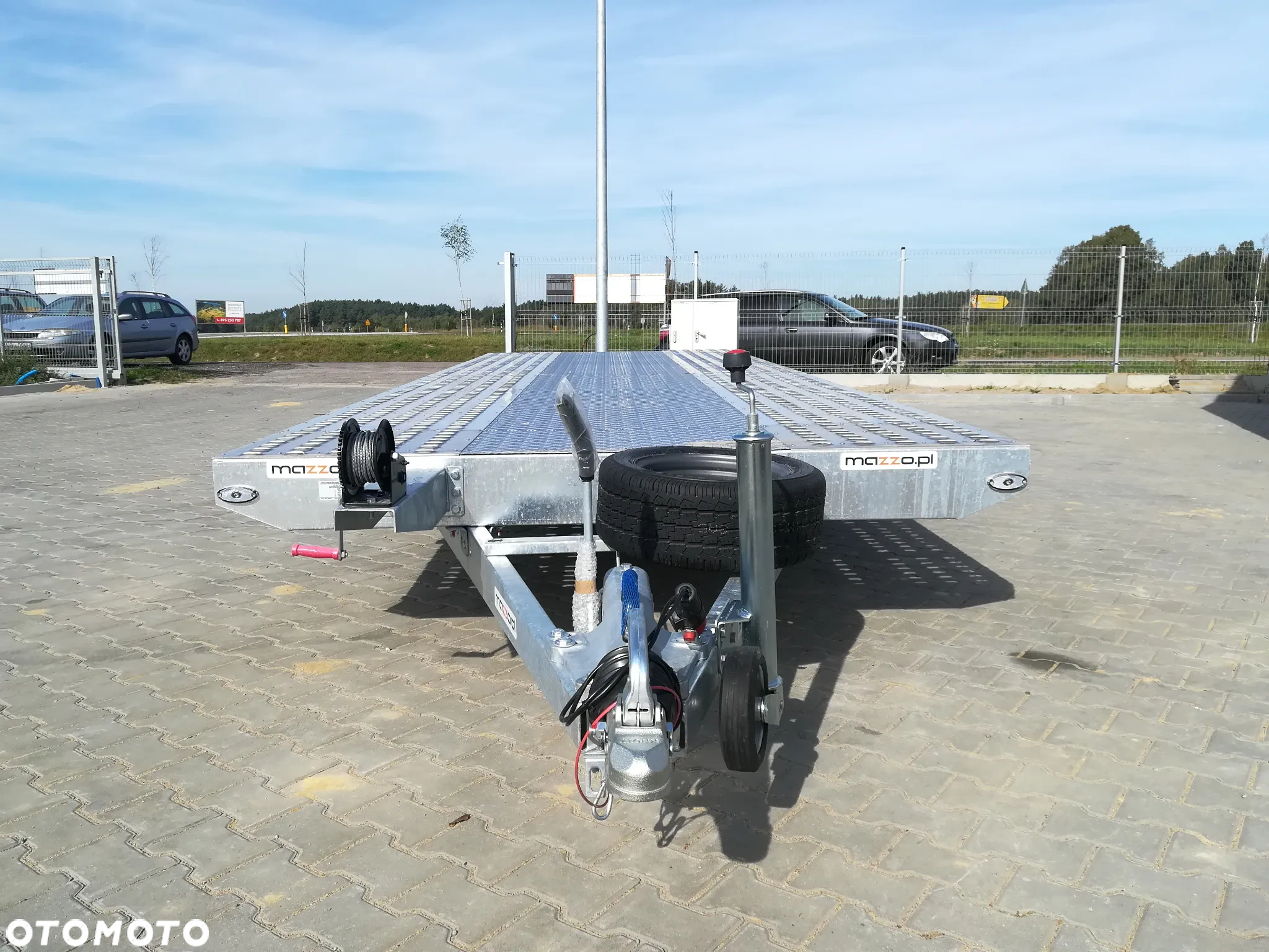 Niewiadów Laweta na 2 auta 850x210cm DMC3500kg pod busy 8,5 m wypełnienie aluminiowe RAZ ŁAMANA - 2