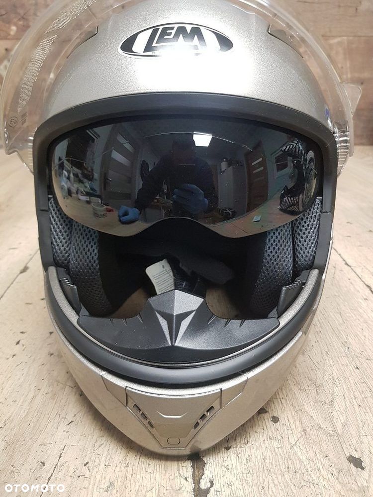 Kask motocyklowy LEM z odpinaną szczęką rozmiar S 55-56 - 13