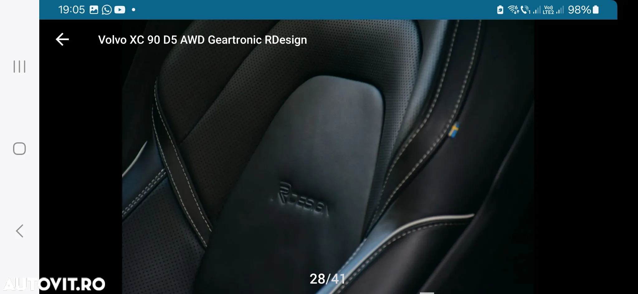 Volvo XC 90 D5 AWD Geartronic RDesign - 24