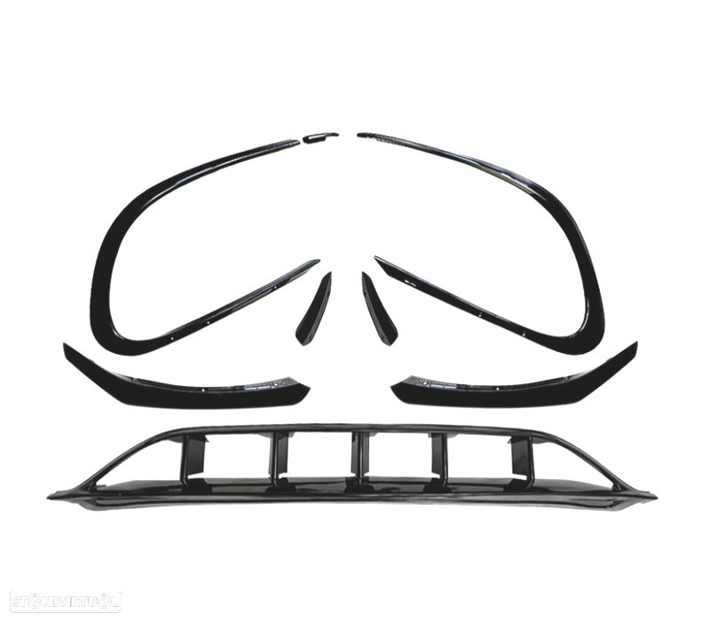 SPOILER LIP FRONTAL PARA MERCEDES CLA W117 16-19 LOOK CLA45 - 2