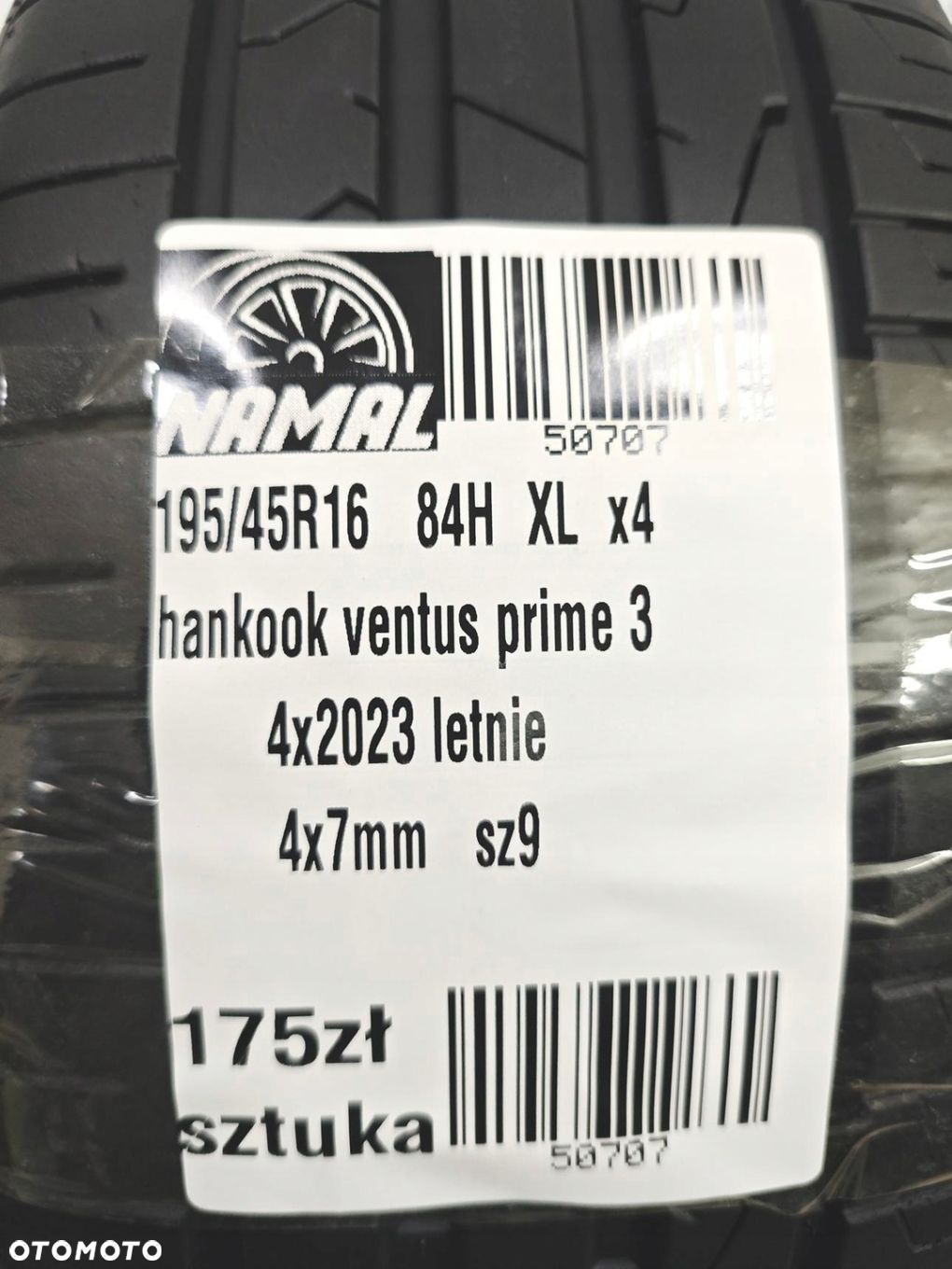 195/45r16 hankook 2023 letnie 7mm 50707 - 10