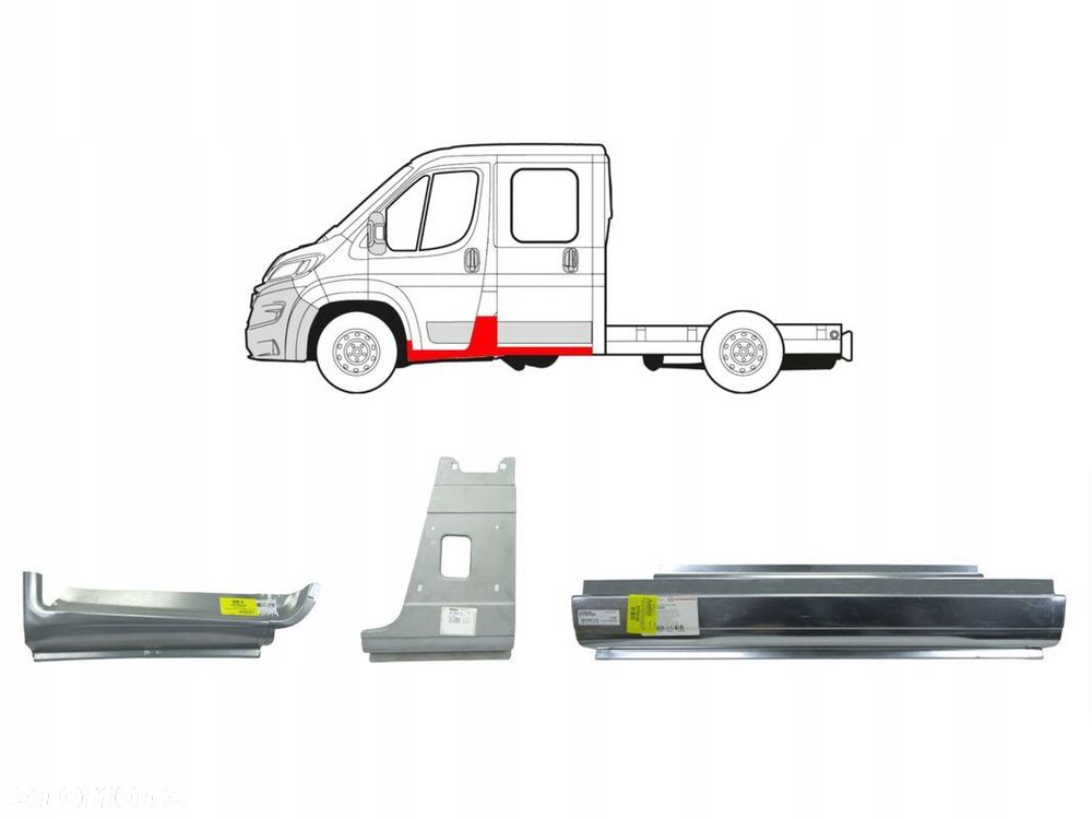 Próg Progi Reperaturka Ducato Boxer Jumper 06 - 24 Doppelkabina Zestaw ! - 2