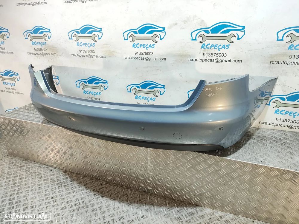 Parachoques traseiro trás original Audi A4 B8 Carro Sedan - 5