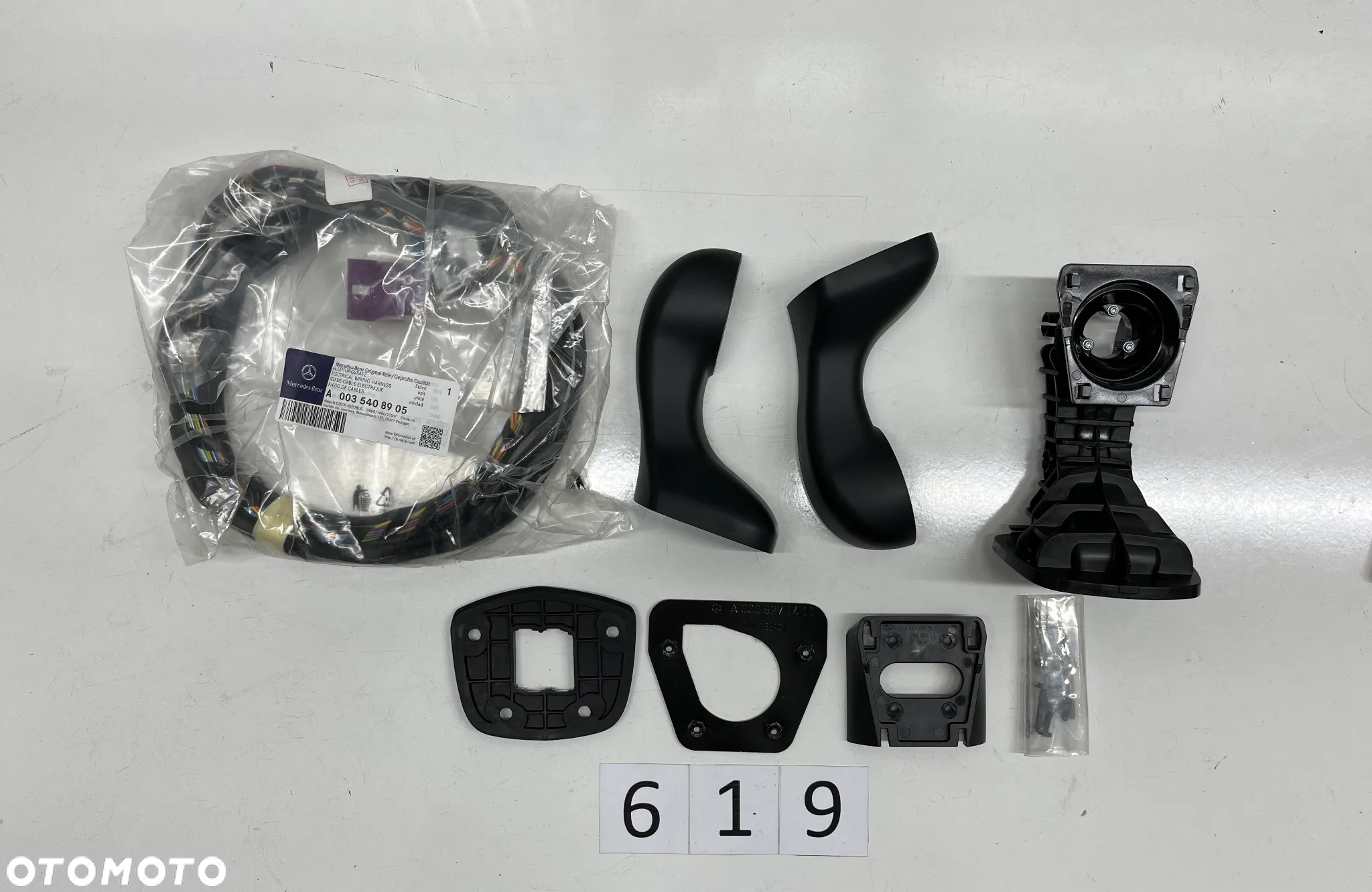 Zestaw Wspornik mocowanie uchwyt wiązka kabel przewód Mercedes 0018209014 - 6