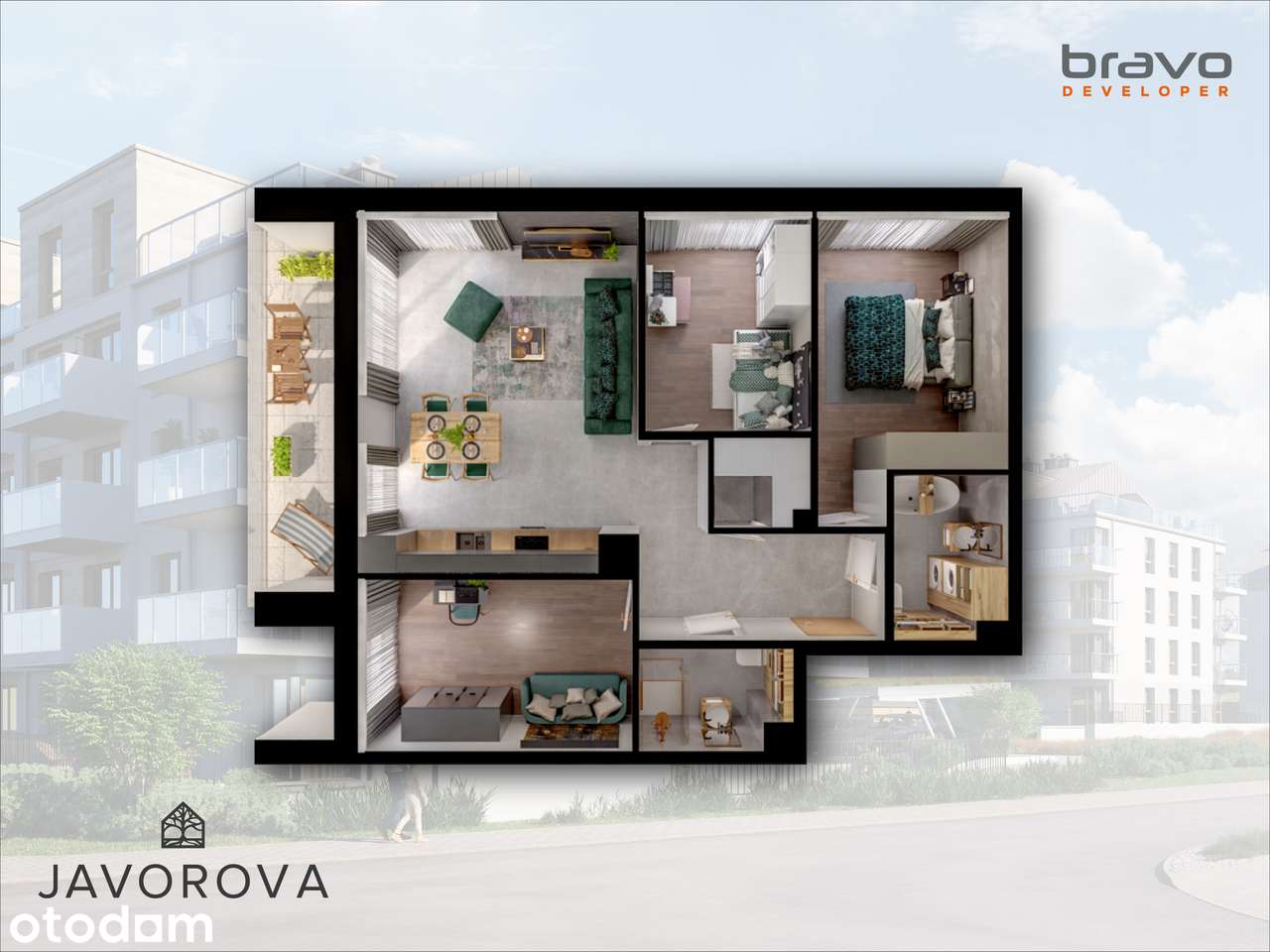 Mieszkanie na sprzedaż, 4 pokoje, 78 m², Gdańsk