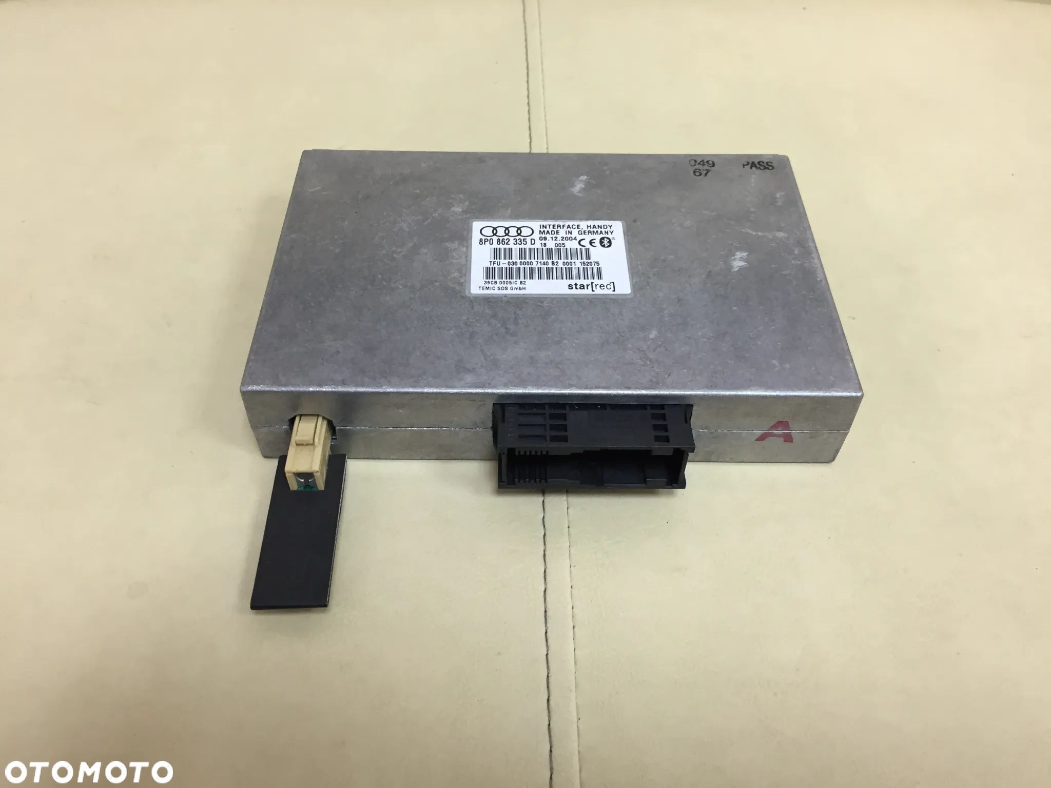MODUŁ STEROWNIK BLUETOOTH AUDI A3 8P/A4 B6 8P0862335D - 1