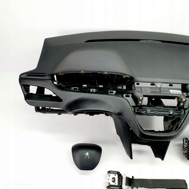PEUGEOT 208  DESKA ROZDZIELCZA KONSOLA KOKPIT PULPIT PODUSZKI AIRBAG AIR BAG PASY KIT SET - 2