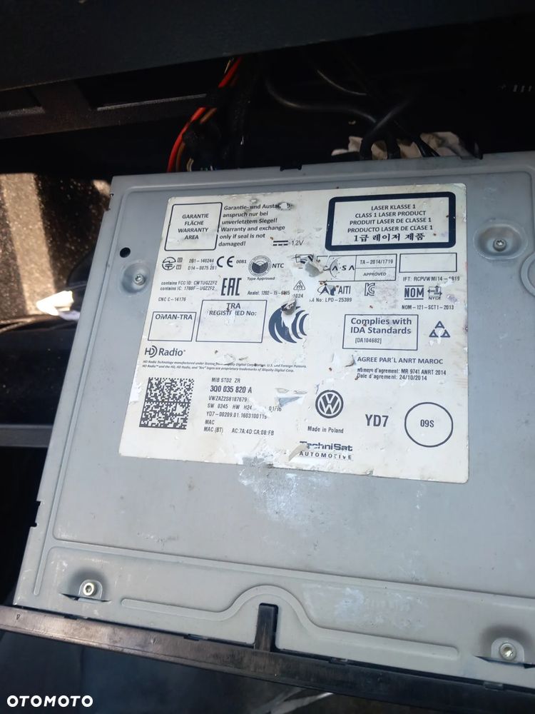 Czytnik Radio VW 3Q0 035 820 A - 1