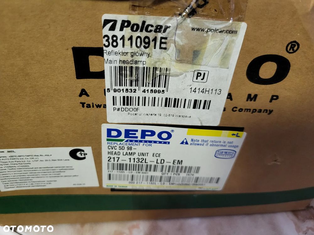 Reflektor Lewy lampa   (H4, elektryczny, bez silnika, kolor wkładu: chromowany, kolor kierunkowskazu: przezroczysty HONDA CIVIC VI LFB/KOMBI 01.97-02.01 - 4