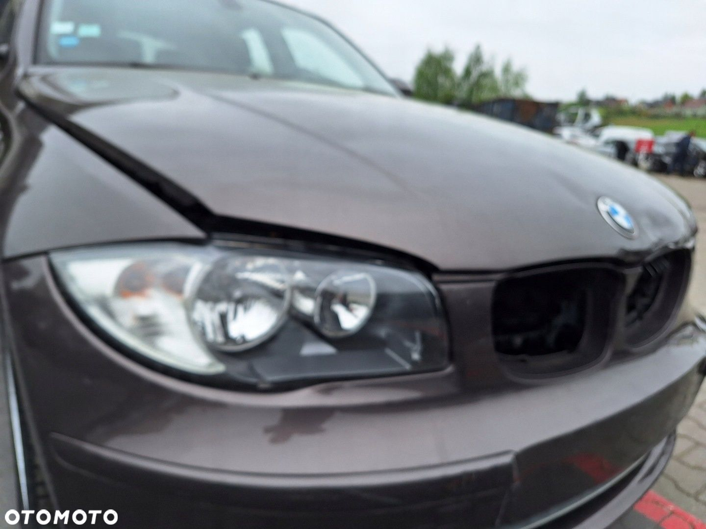 BMW 1 I E87 LCI LIFT A17 A17/8 HAVANNA METALLIC ZDERZAK PRZÓD HALOGENY - 3