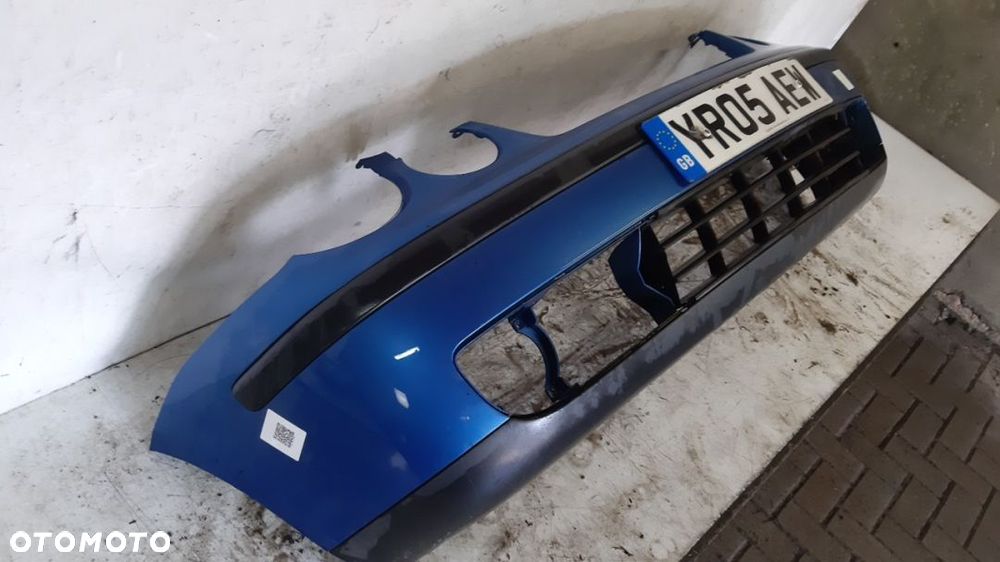 ) ZDERZAK PRZÓD PRZEDNI VW VOLKSWAGEN POLO 9N OKULAR BŁĘKITNY NIEBIESKI - 2