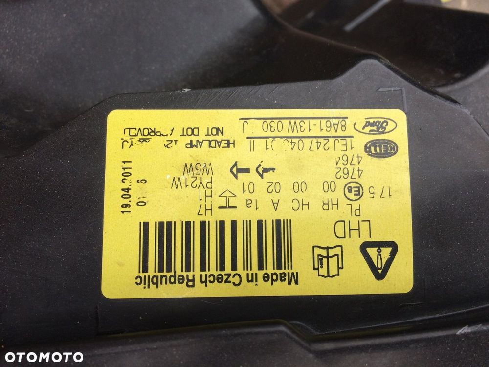 FORD FIESTA MK7 LIFT LAMPA PRAWY PRZÓD C1BB-13W029-AH - 7