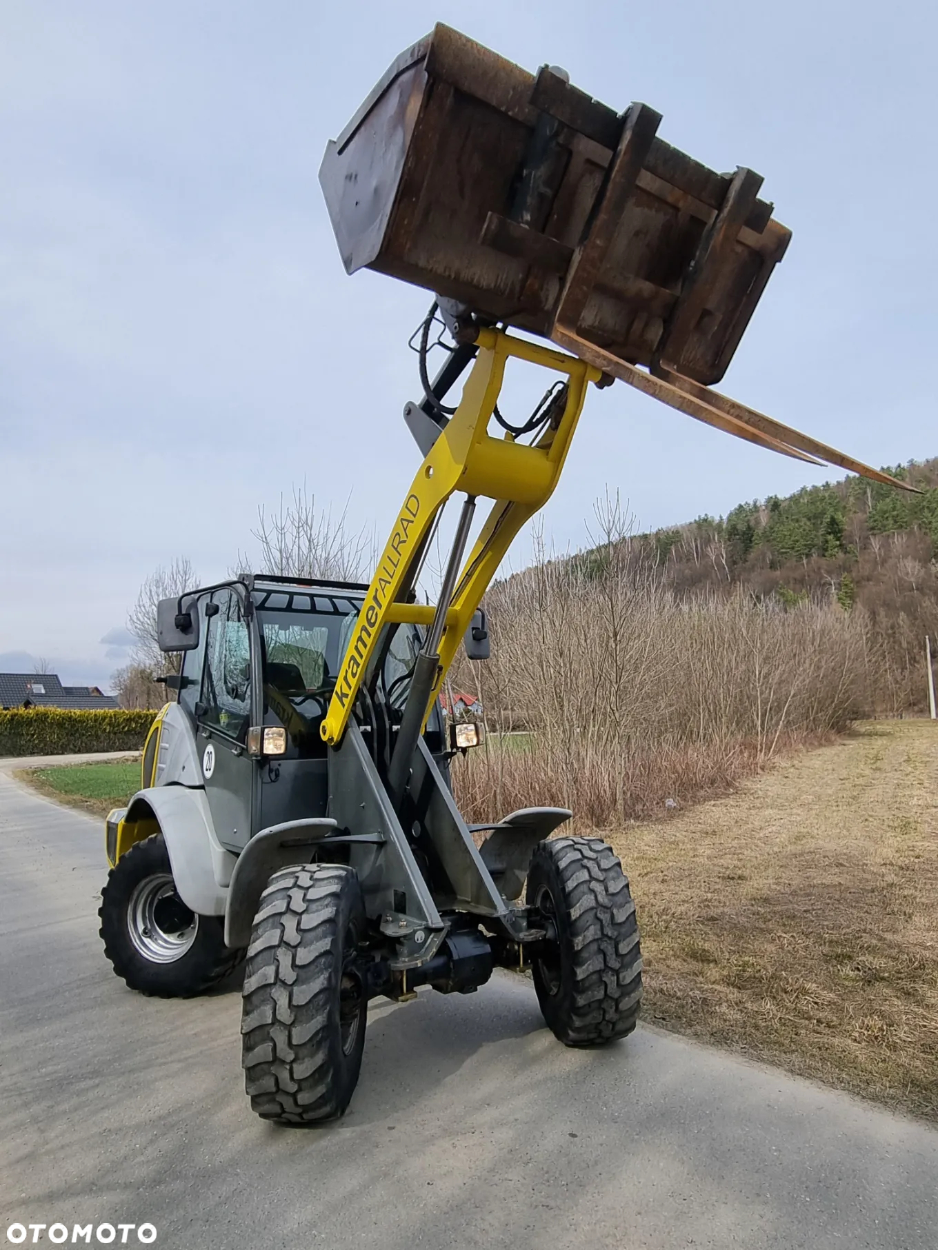 Kramer 5075 Ładowarka kołowa 353 jak Nowa import Norwegia 2018r 2200mtg Oryginał Widły i łyżka silnik Yanmar - 23