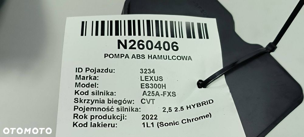POMPA ABS HAMULCOWA LEXUS ES300H 113040-41710 - 2