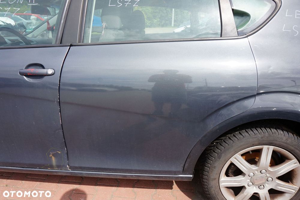 DRZWI TYLNE LEWE LEON II 1P1 5D HB LS7Z  CZARNY SEAT 2005-2009 - 3