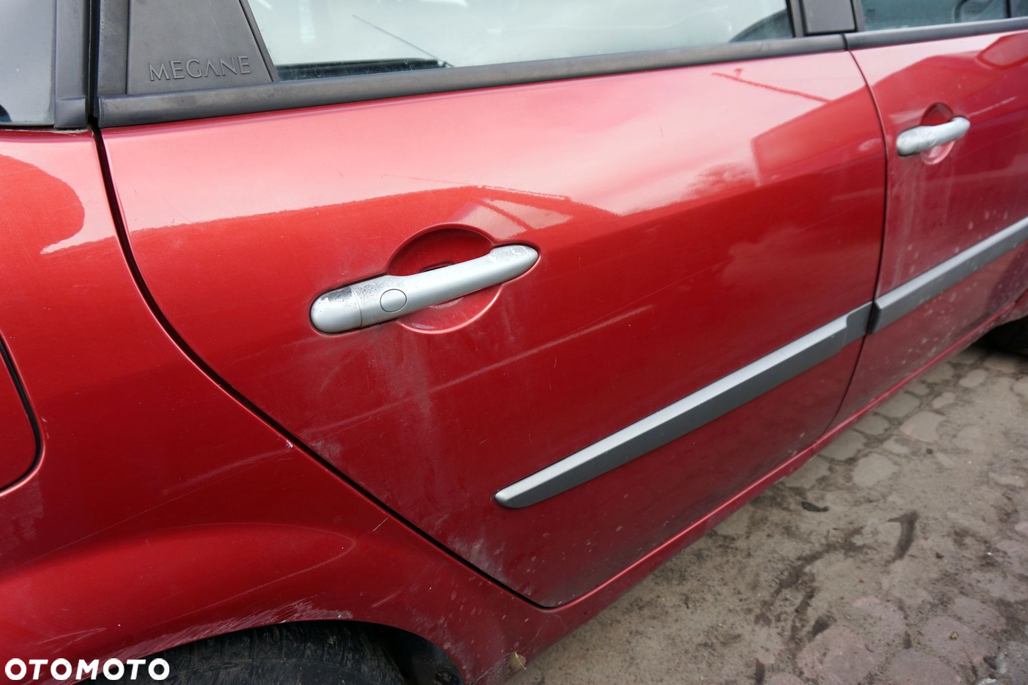 DRZWI TYLNE PRAWE SCENIC II PH1 TEB76  CZERWONY RENAULT 2004-2006 - 2