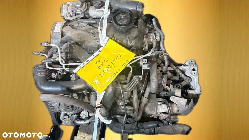 Volkswagen BKC 1.9 diesel silnik kompletny z pełnym osprzętem gotowy do montażu VIDEO PRACY SILNIKA - WHATSAPP LUB LINK W OPISIE - 3