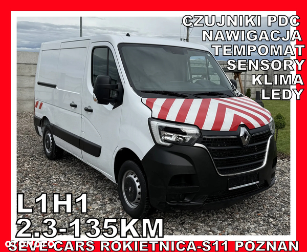 Renault MASTER L1H1, 135km, klima,navi,tempomat czujniki pdc, ledy, sensory
