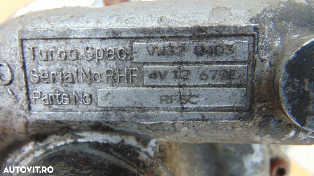 Turbina Mazda 6/Mazda 5 2.0 diesel 136 cp 121cp RF5 an 2005 cod VJ320403 - 3