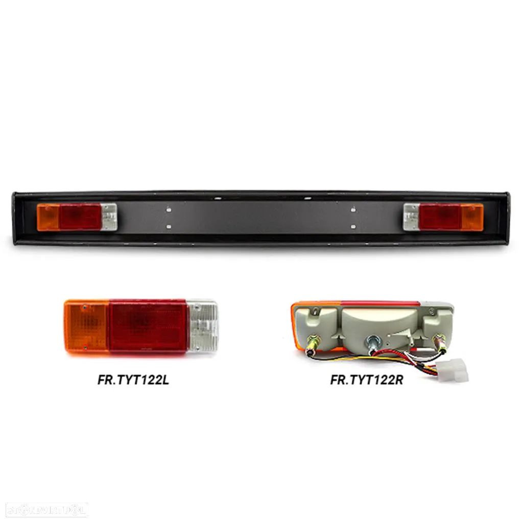 Parachoques de trás completo com farolins Toyota Dyna 150 250 e 280 - 1