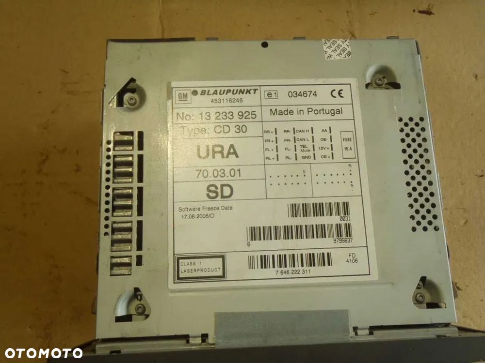 radio opel CD 30 CORSA C COMBO c MERIVA A vivaro agila vrctra C - 3
